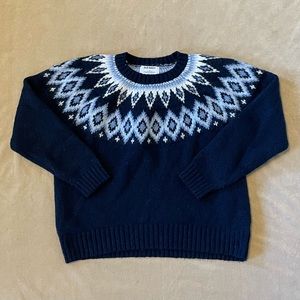 old navy cozy navy blue cabin sweater